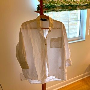 Pomander Place NWOT Oxford Dress Shirt XS